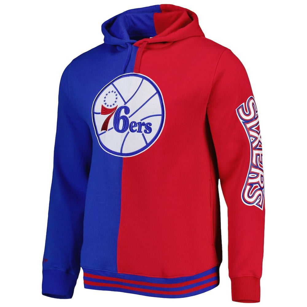 NBA Philadelphia 76ers Hardwood Classics Split Pullover Hoodie