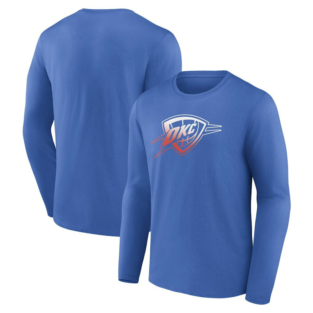 NBA Oklahoma City Thunder Gradient Logo Long Sleeve T-Shirt