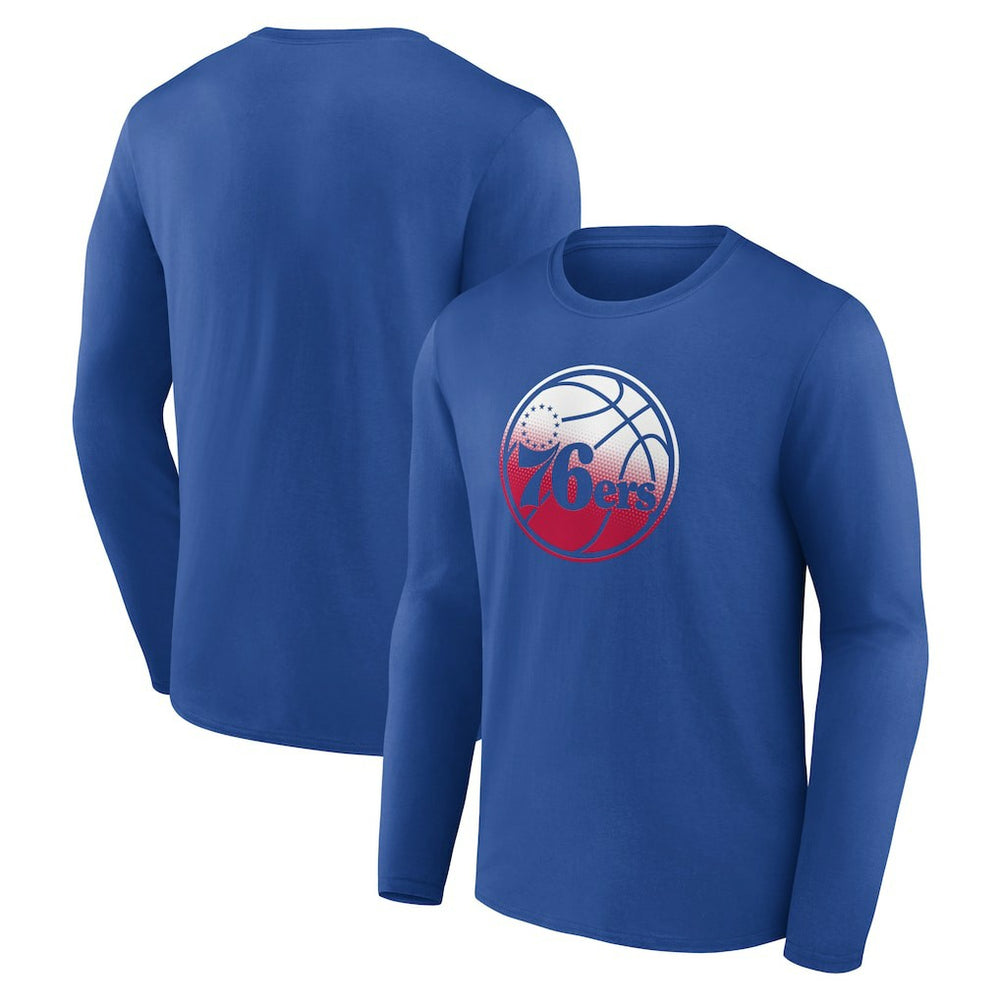 NBA Philadelphia 76ers Gradient Logo Long Sleeve T-Shirt