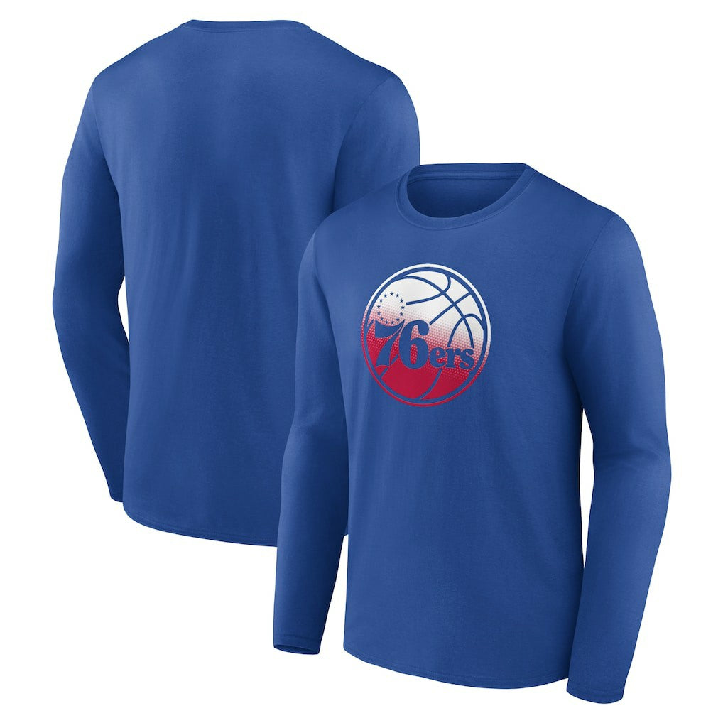 NBA Philadelphia 76ers Gradient Logo Long Sleeve T-Shirt