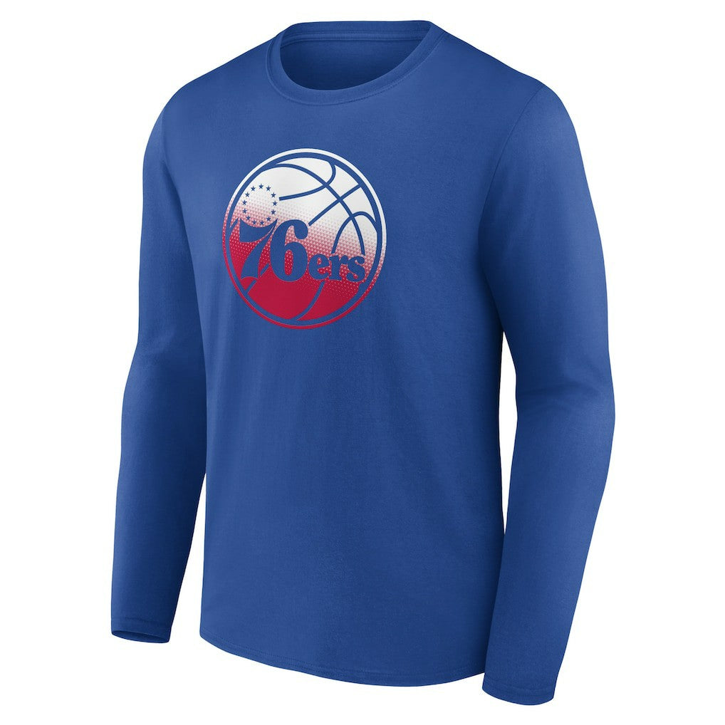 NBA Philadelphia 76ers Gradient Logo Long Sleeve T-Shirt