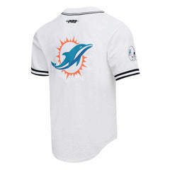 Tyreek Hill  Pro Standard Mesh Baseball Button-Up T-Shirt - Miami Dolphins