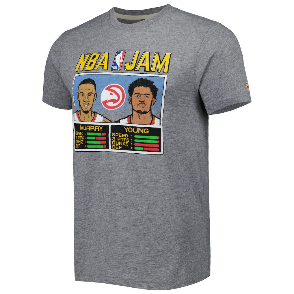 NBA Dejounte Murray & Trae Young Atlanta Hawks Homage NBA Jam Tri-Blend T-Shirt