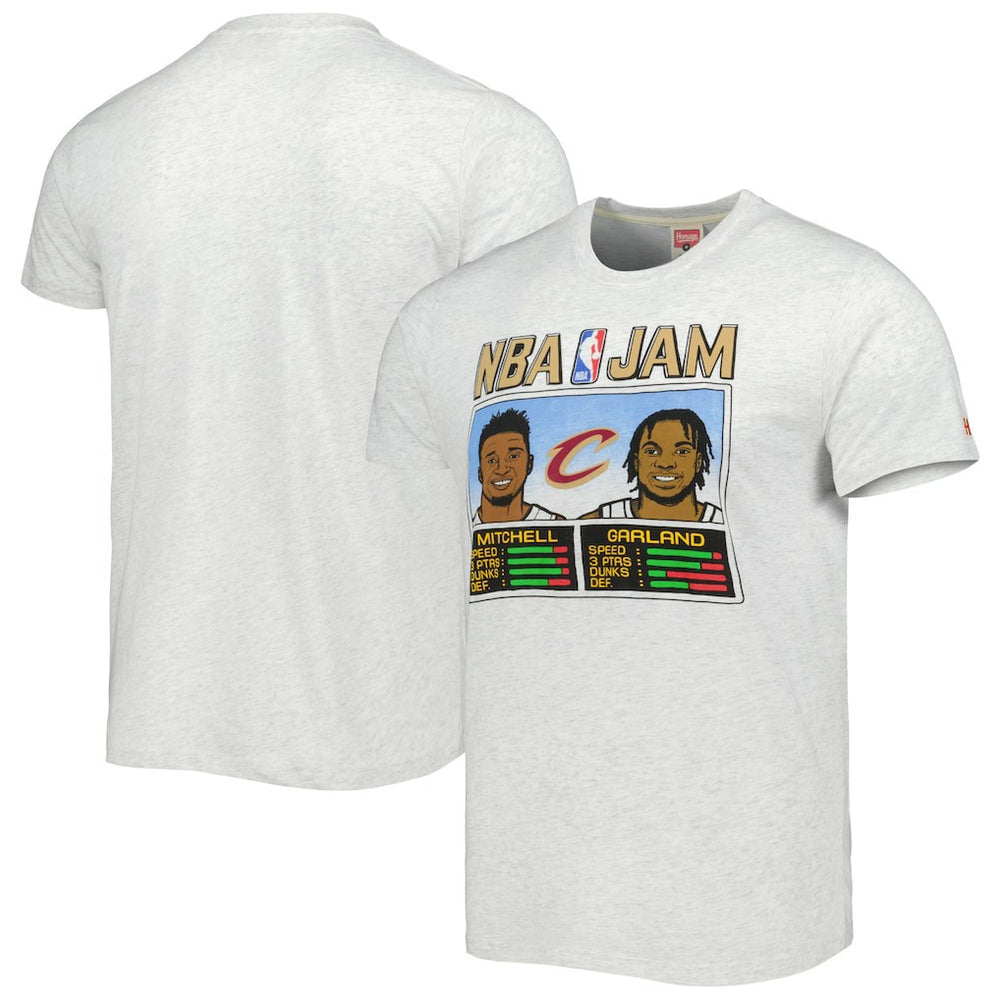 NBA Donovan Mitchell & Darius Garland Cleveland Cavaliers Homage NBA Jam Tri-Blend T-Shirt sale