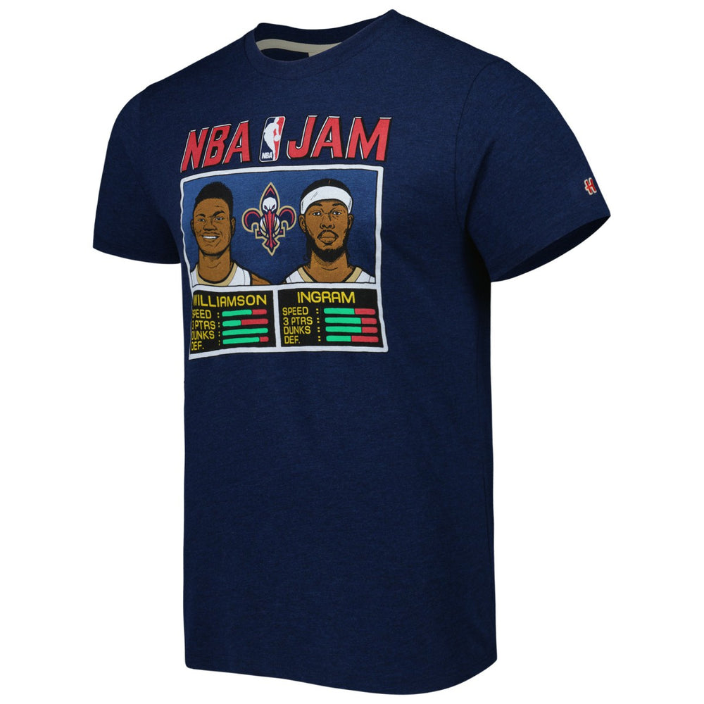 NBA Zion Williamson & Brandon Ingram New Orleans Pelicans Homage NBA Jam Tri-Blend T-Shirt
