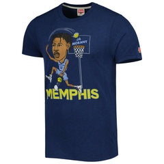 NBA Ja Morant Memphis Grizzlies Homage Caricature Tri-Blend T-Shirt