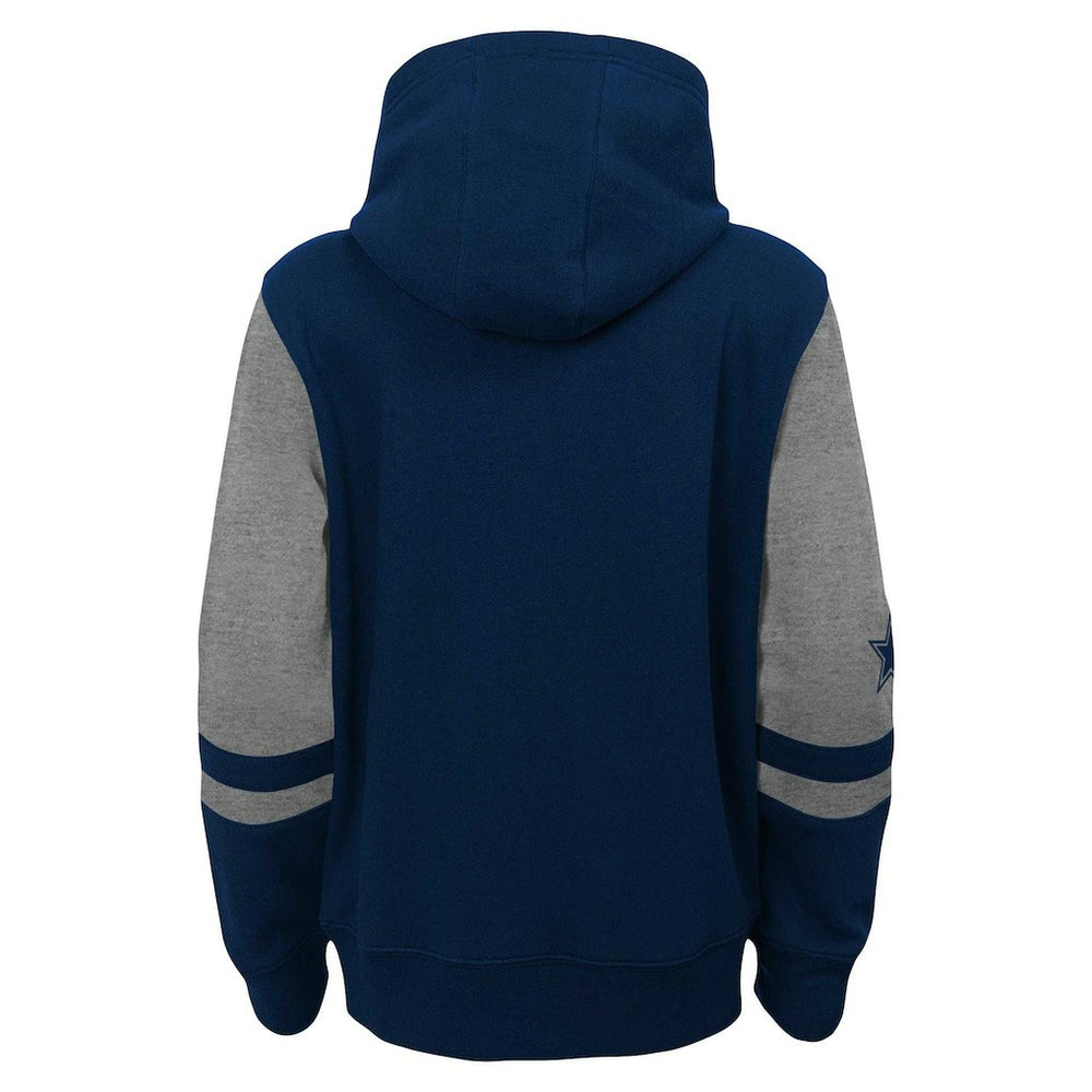 Youth Colorblock Full-Zip Hoodie - Dallas Cowboys