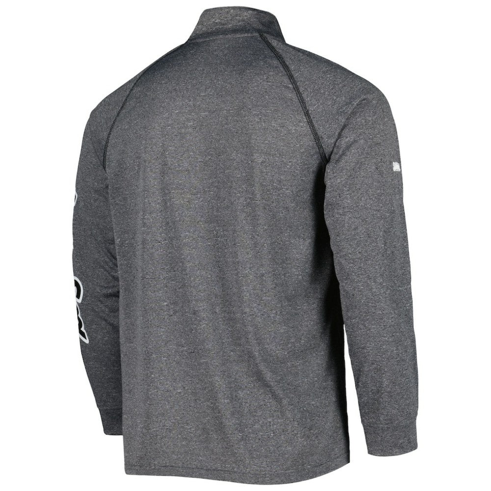MLB Chicago White Sox Stitches Wordmark Raglan Quarter-Zip Top