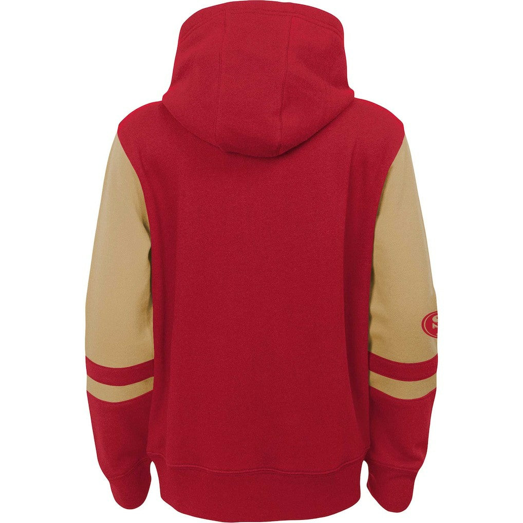 Preschool Stadium Color Block Full-Zip Hoodie - San Francisco 49ers