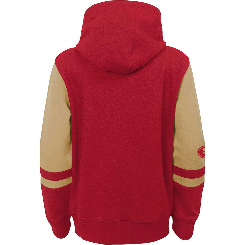 Preschool Stadium Color Block Full-Zip Hoodie - San Francisco 49ers