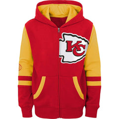 Preschool Stadium Color Block Full-Zip Hoodie - Kansas City Chiefs