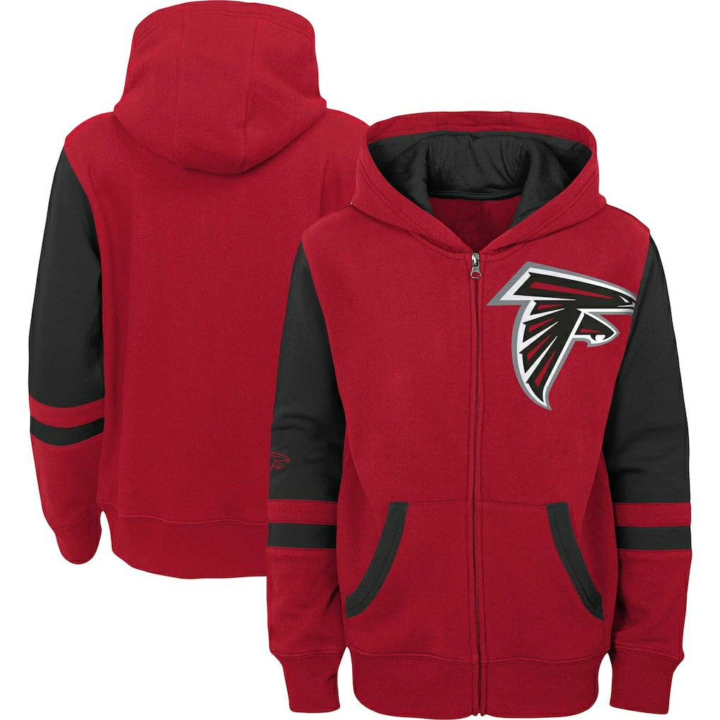 Preschool Stadium Color Block Full-Zip Hoodie - Atlanta Falcons