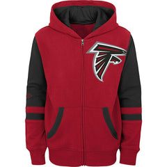 Preschool Stadium Color Block Full-Zip Hoodie - Atlanta Falcons