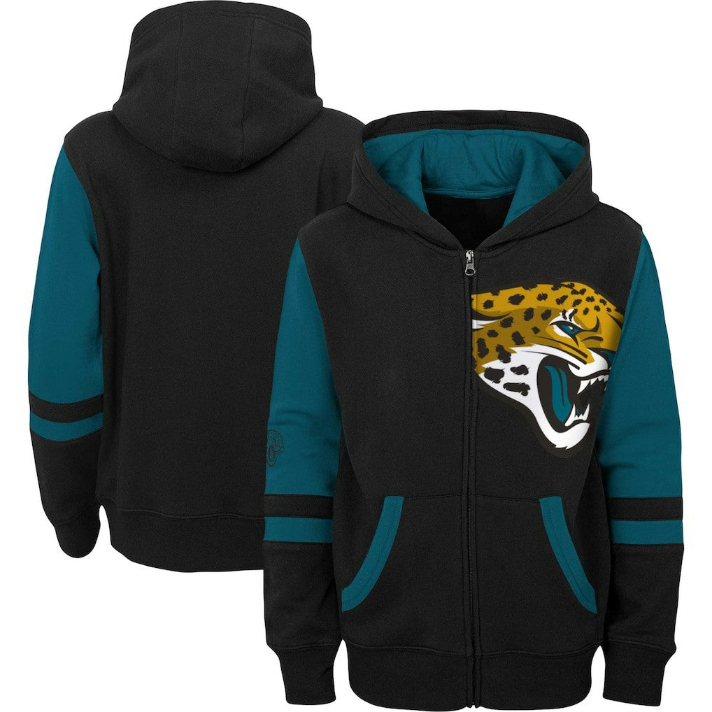 Preschool Stadium Color Block Full-Zip Hoodie - Jacksonville Jaguars