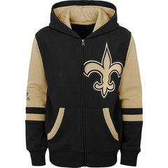 Preschool Stadium Color Block Full-Zip Hoodie - New Orleans Saints