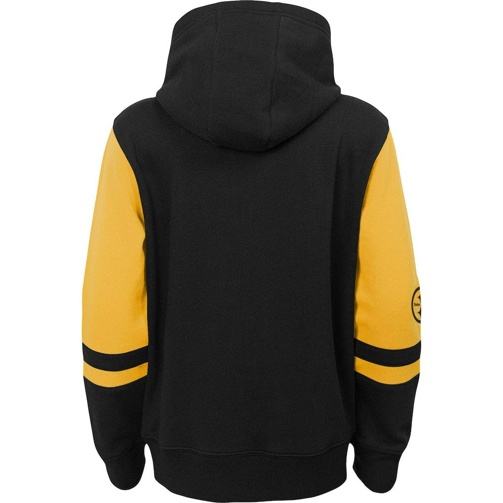 Preschool Stadium Color Block Full-Zip Hoodie - Pittsburgh Steelers