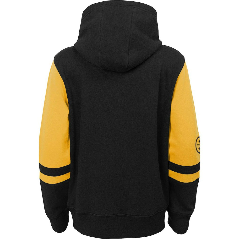 Preschool Stadium Color Block Full-Zip Hoodie - Pittsburgh Steelers