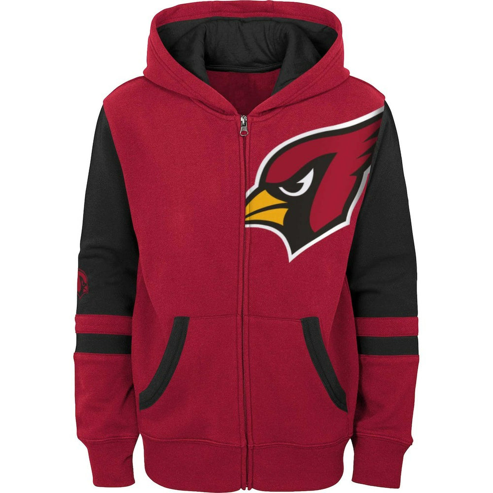 Youth Colorblock Full-Zip Hoodie - Arizona Cardinals