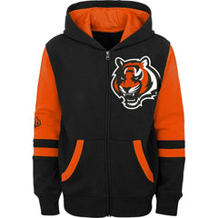 Youth Colorblock Full-Zip Hoodie - Cincinnati Bengals