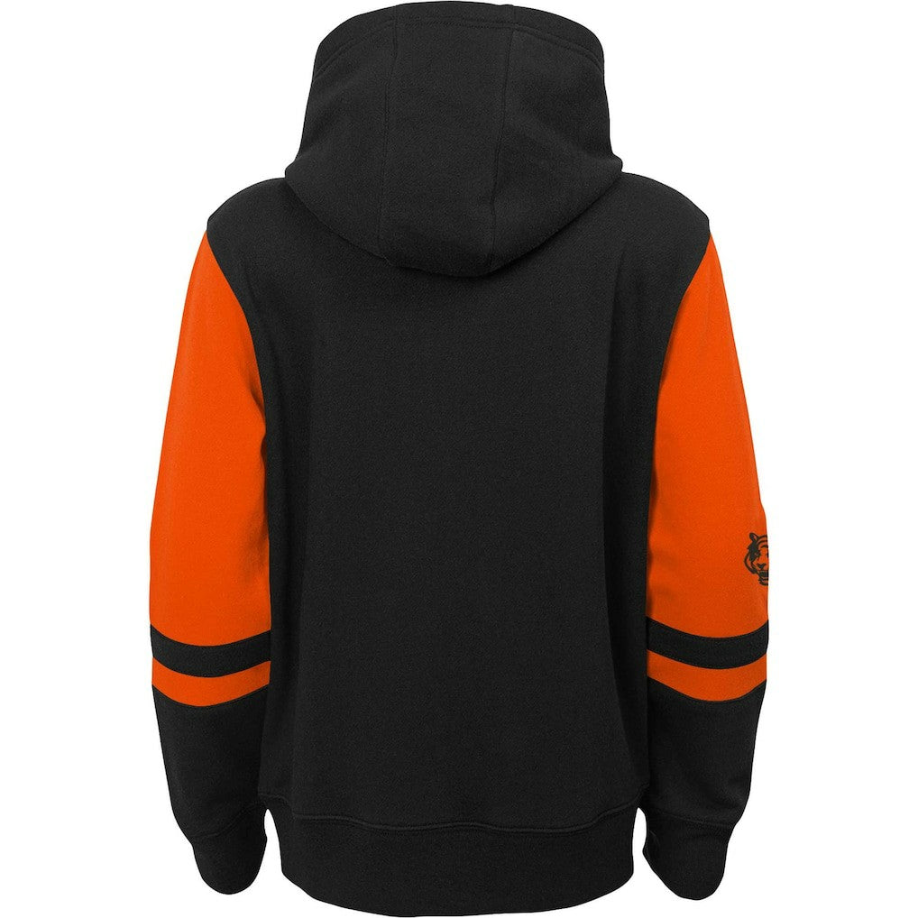 Youth Colorblock Full-Zip Hoodie - Cincinnati Bengals