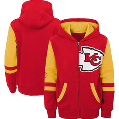 Youth Colorblock Full-Zip Hoodie - Kansas City Chiefs