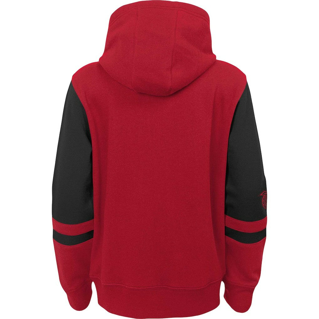 Youth Colorblock Full-Zip Hoodie - Atlanta Falcons