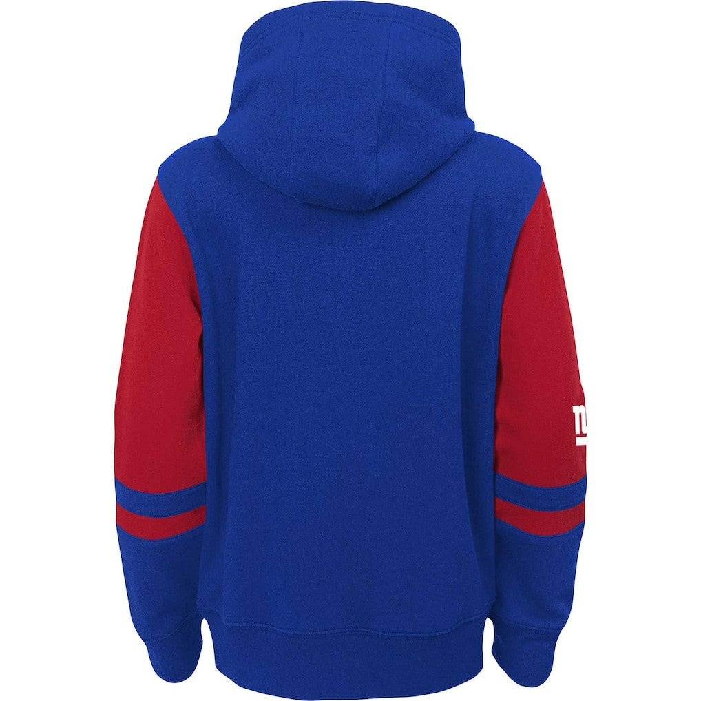 Youth Colorblock Full-Zip Hoodie - New York Giants