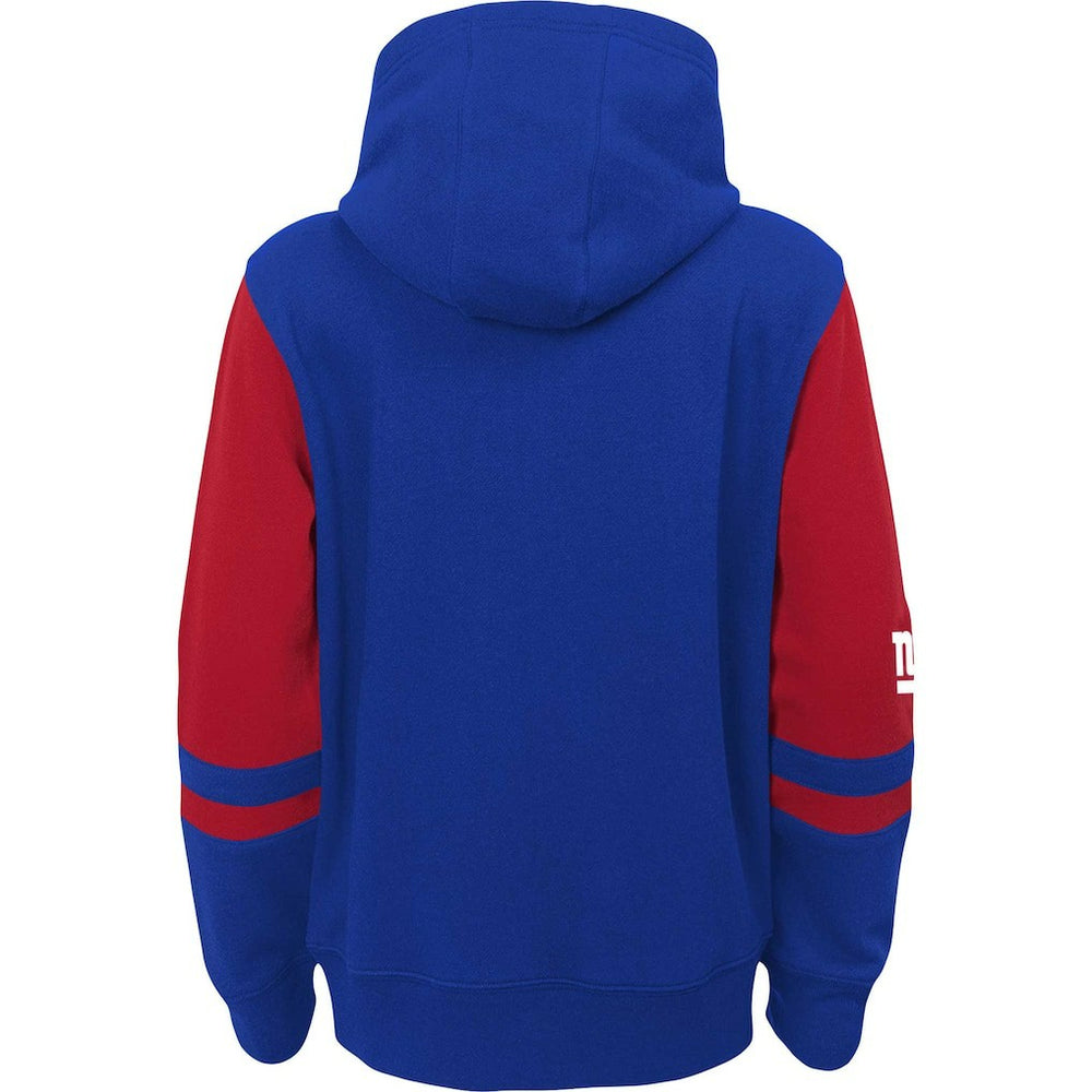 Youth Colorblock Full-Zip Hoodie - New York Giants