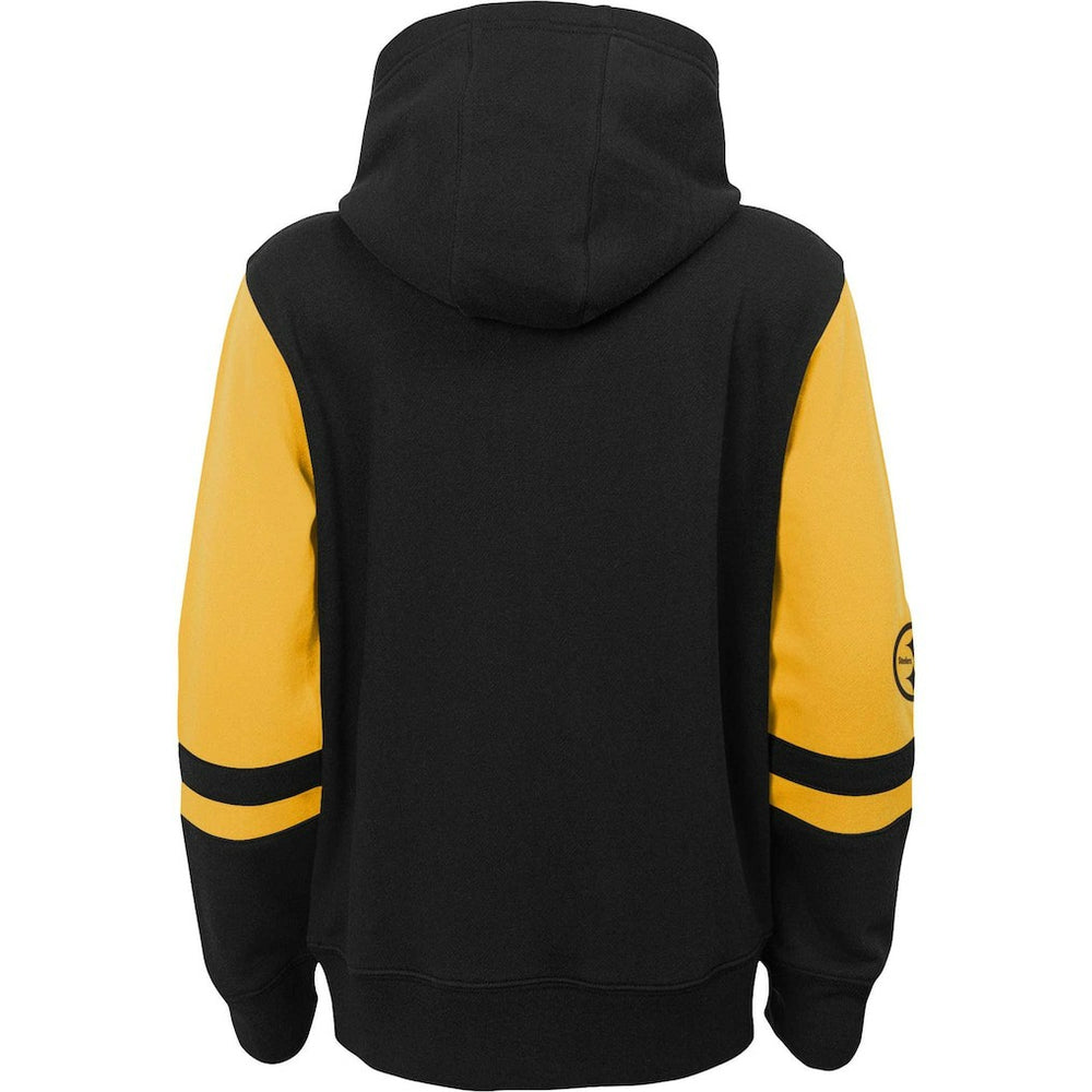 Youth Colorblock Full-Zip Hoodie - Pittsburgh Steelers