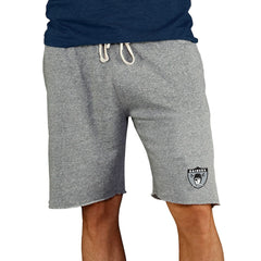 Concepts Sport Throwback Logo Mainstream Terry Shorts - Las Vegas Raiders