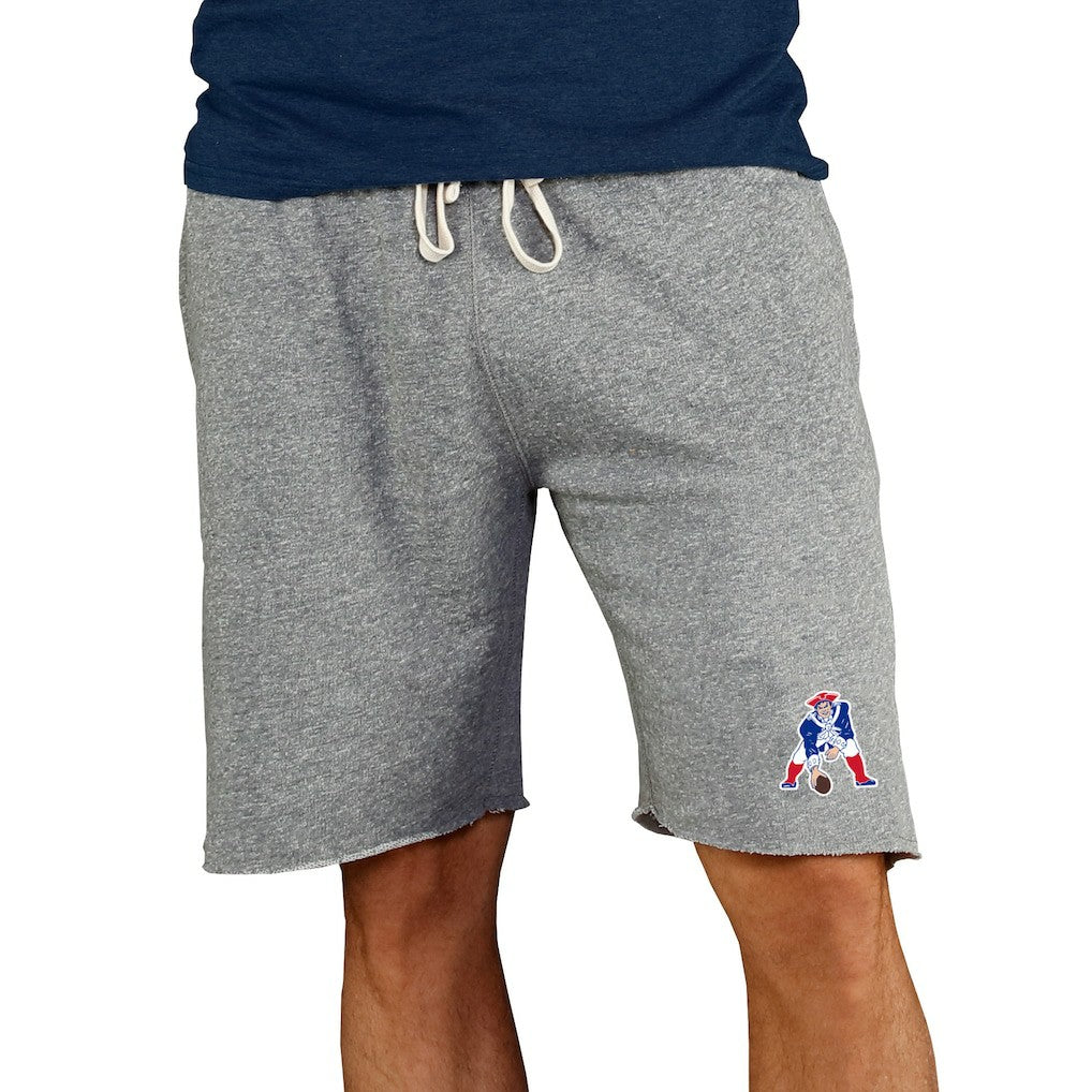 Concepts Sport Throwback Logo Mainstream Terry Shorts - New England Patriots