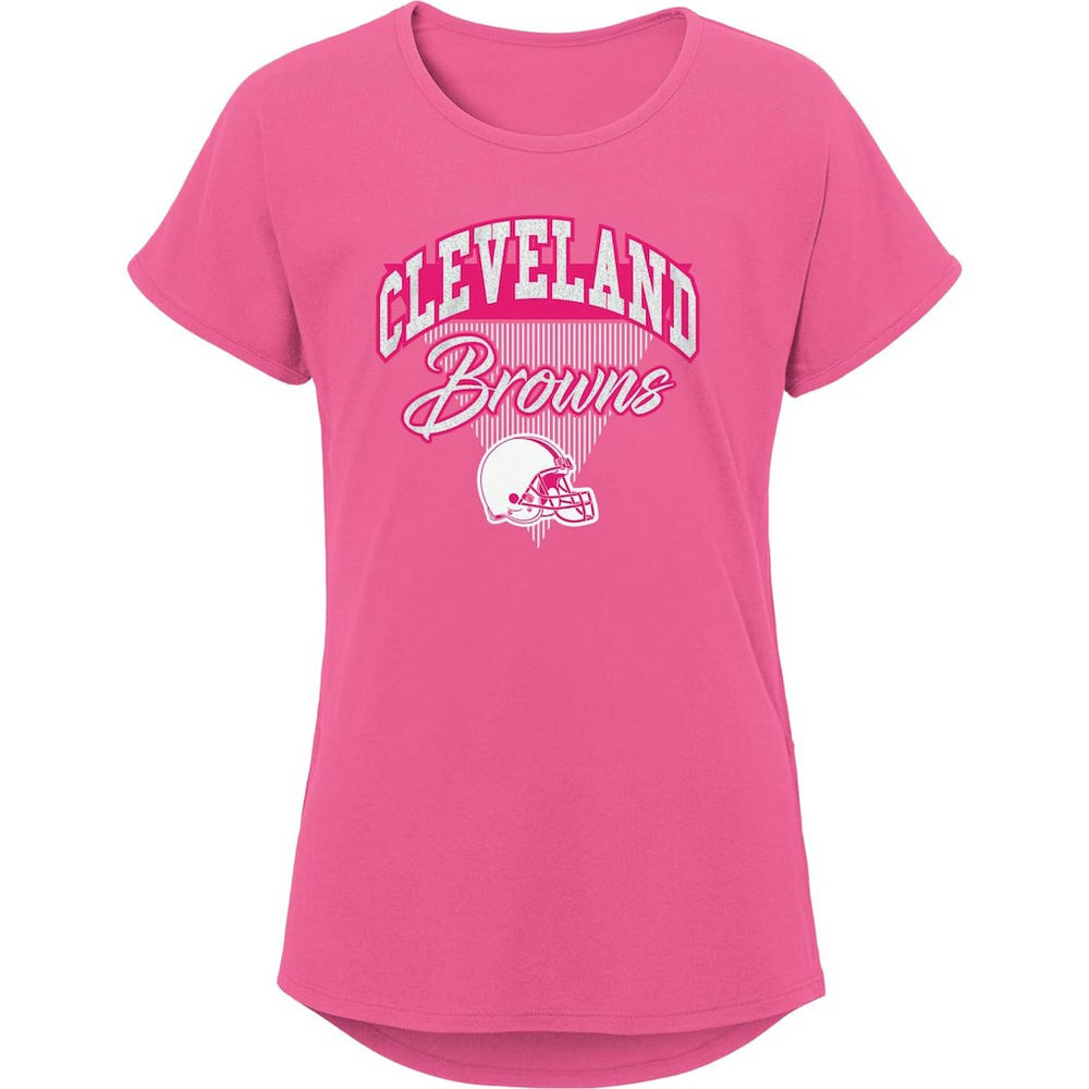 Girls Youth Playtime Dolman T-Shirt - Cleveland Browns