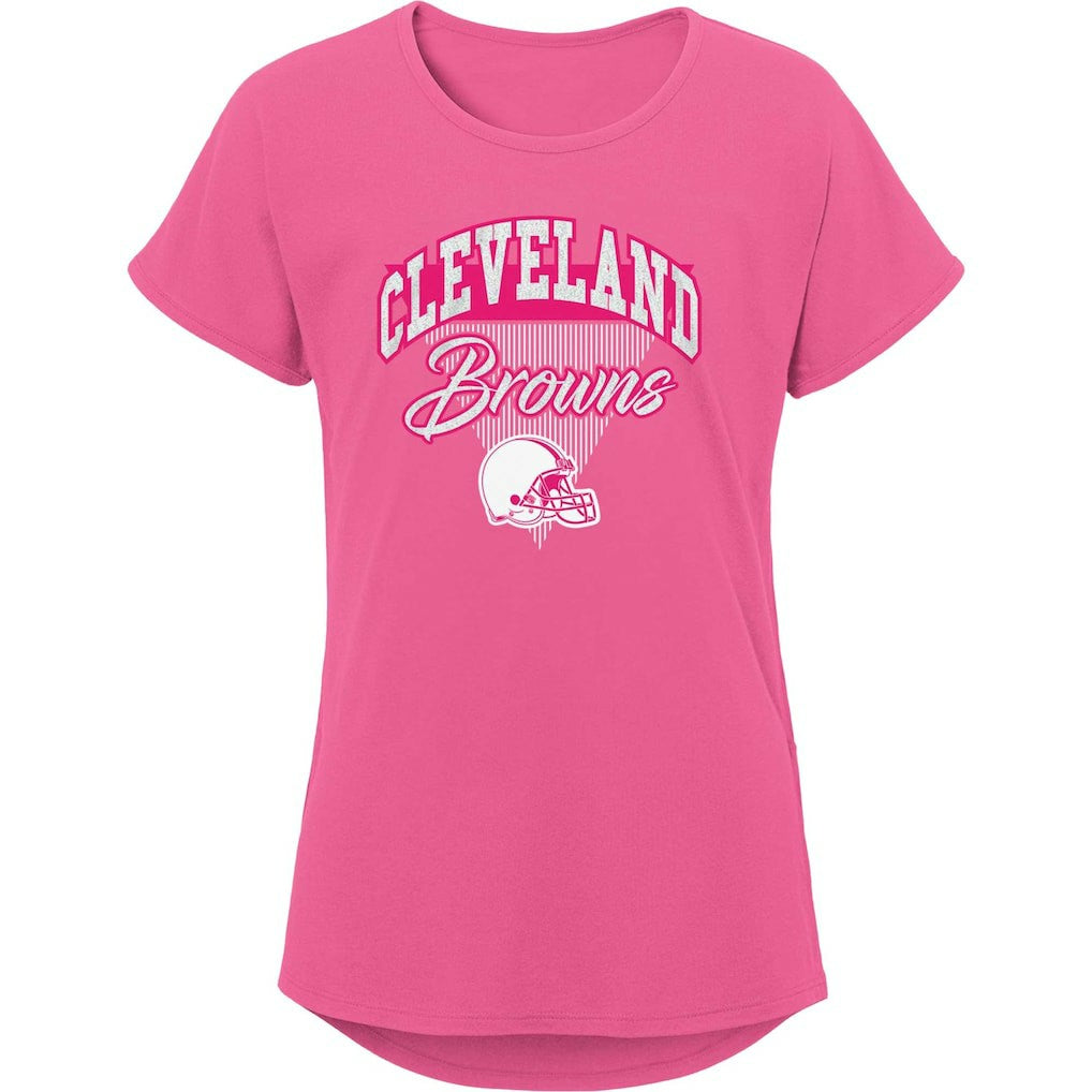 Girls Youth Playtime Dolman T-Shirt - Cleveland Browns