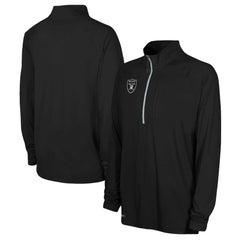 Combine Authentic Raglan Quarter-Zip Top - Las Vegas Raiders