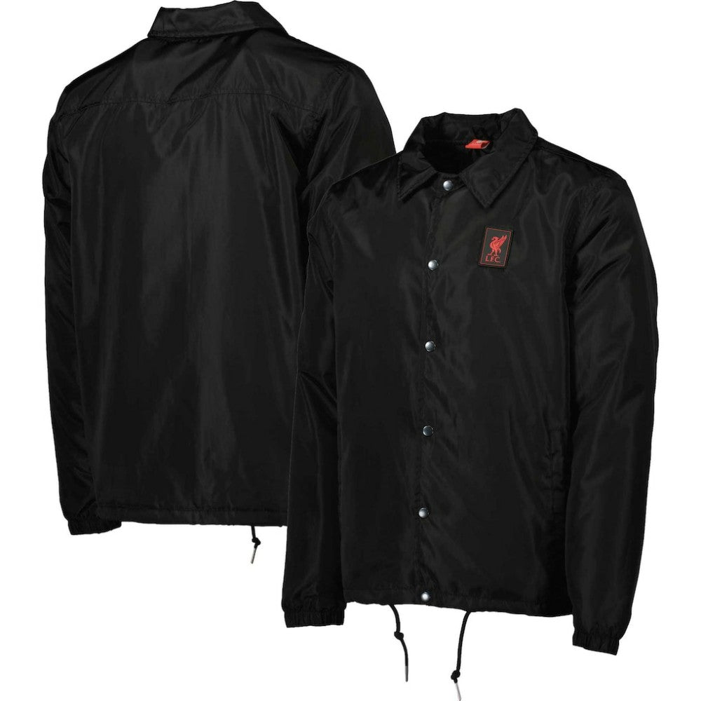 Liverpool Coaches Full-Snap Jacket -  Black