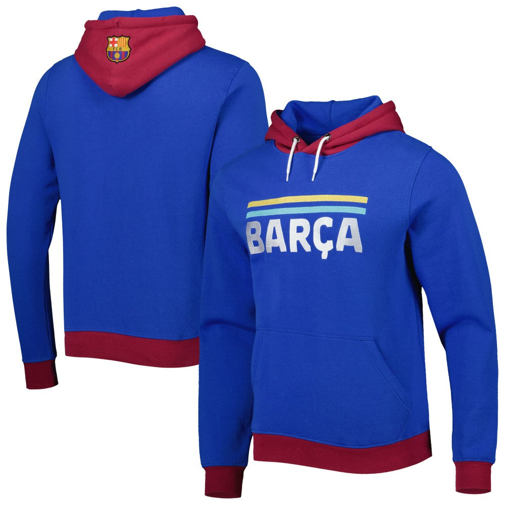 Barcelona Outdoor Pullover Hoodie -  Blue