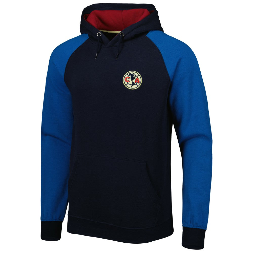 Club America Pride Raglan Pullover Hoodie -  Navy/Blue