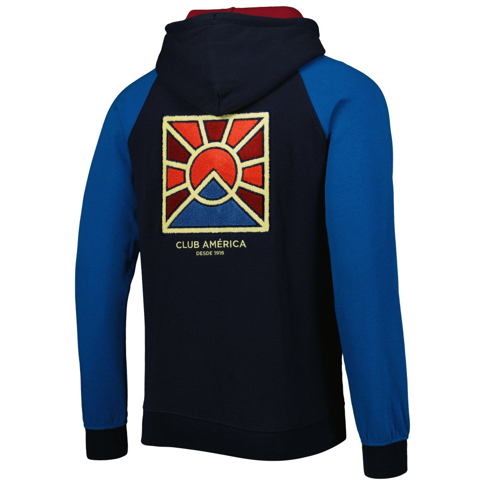 Club America Pride Raglan Pullover Hoodie -  Navy/Blue