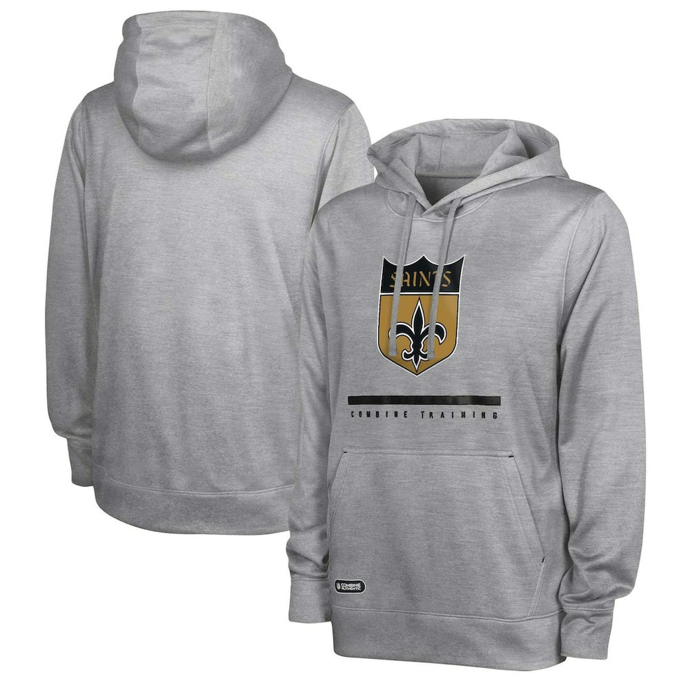 Grid Drill Streak Fleece Pullover Hoodie - New Orleans Saints
