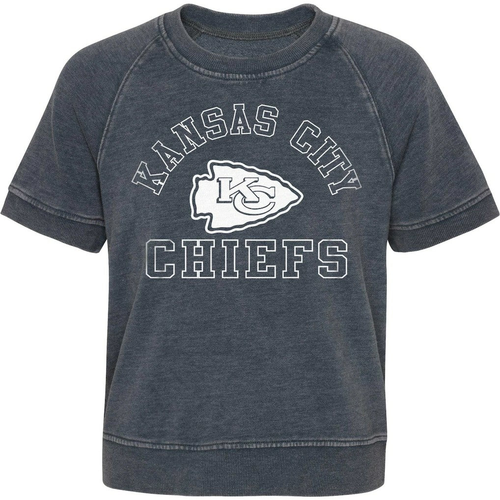 Girls Juniors Cheer Squad Raglan T-Shirt - Kansas City Chiefs