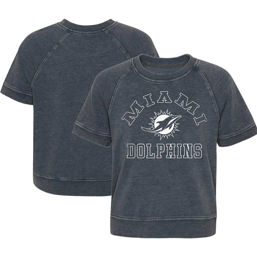Girls Juniors Cheer Squad Raglan T-Shirt - Miami Dolphins