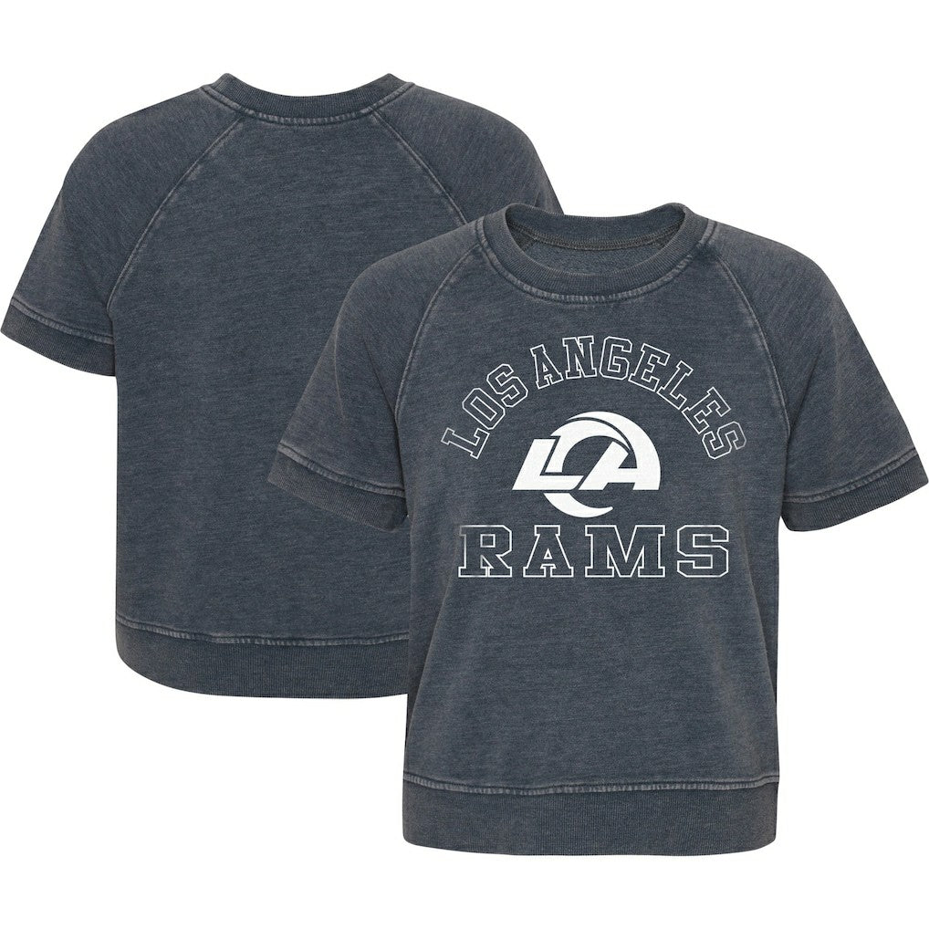 Girls Juniors Cheer Squad Raglan T-Shirt - Los Angeles Rams