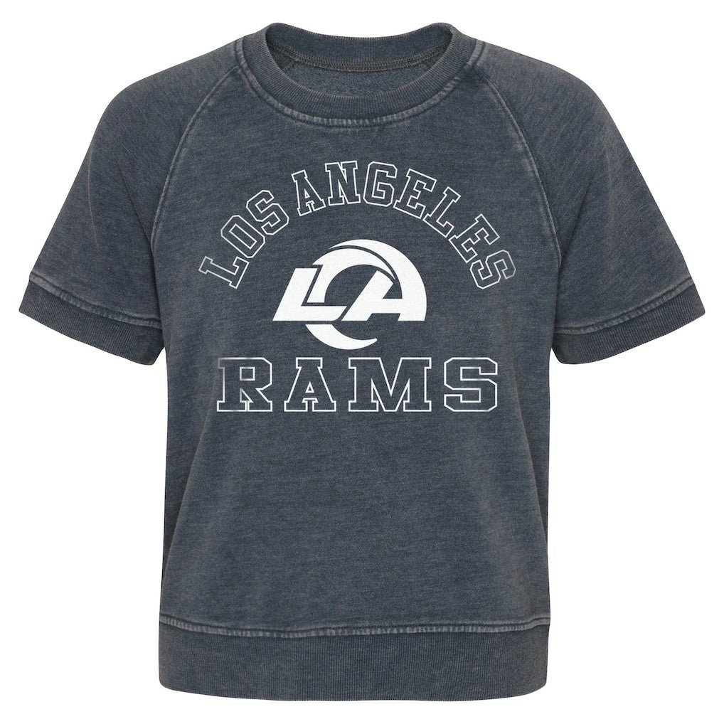Girls Juniors Cheer Squad Raglan T-Shirt - Los Angeles Rams