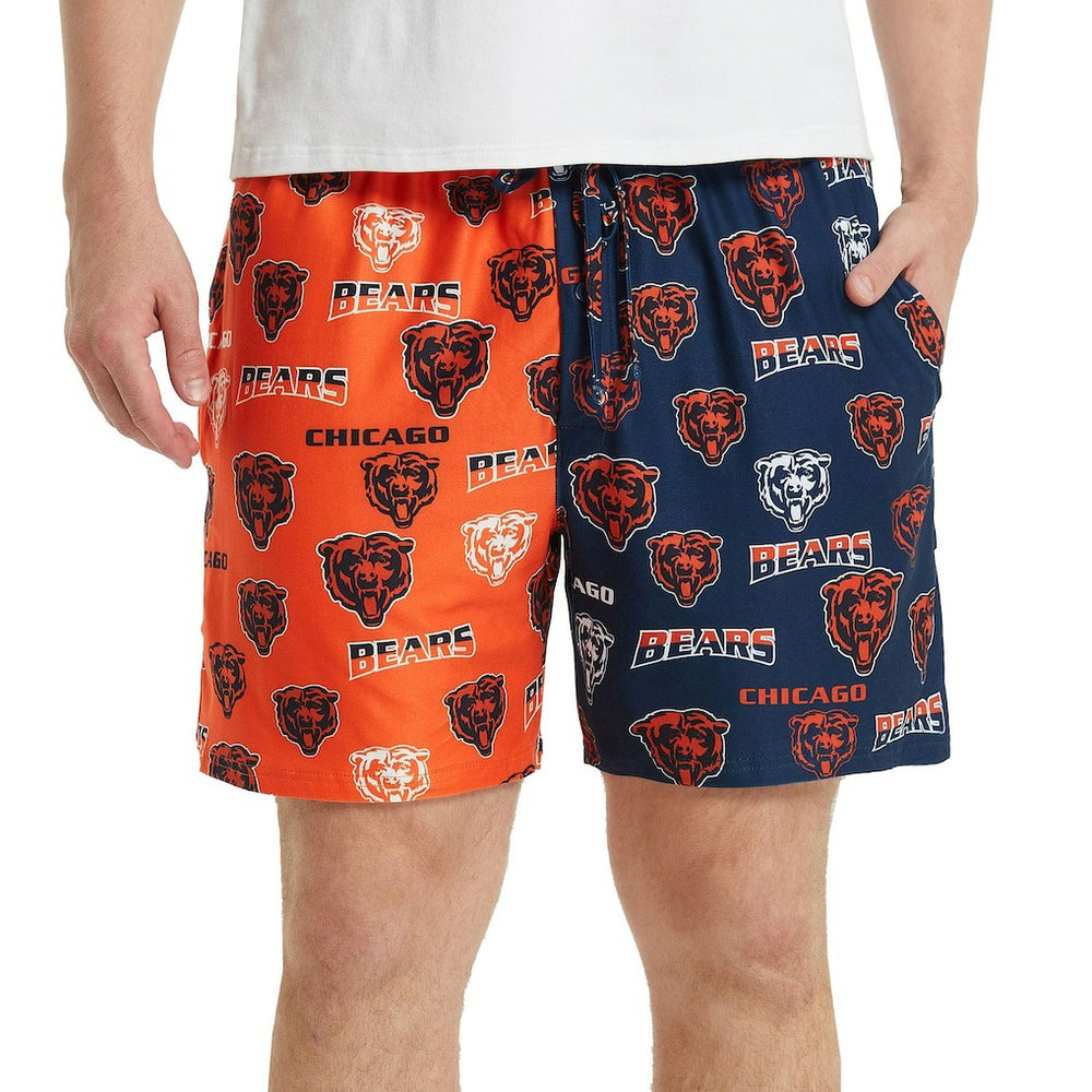Concepts Sport Breakthrough AOP Knit Split Shorts - Chicago Bears