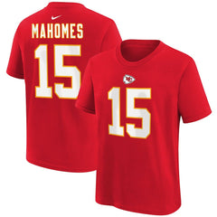 Patrick Mahomes  Youth Player Name & Number T-Shirt - Kansas City Chiefs