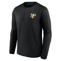 NHL Black Pittsburgh Penguins Territorial Long Sleeve T-Shirt