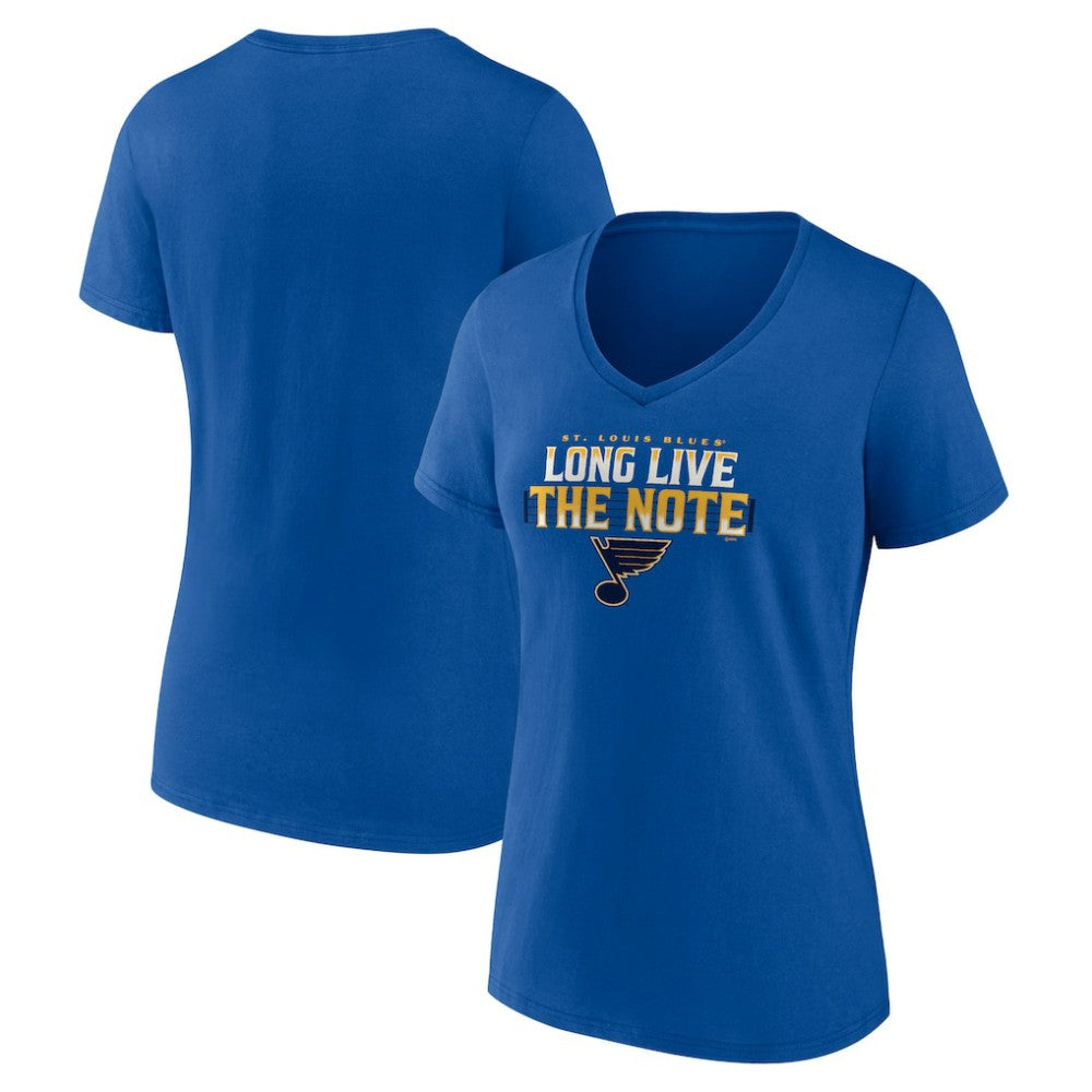 NHL Blue St. Louis Blues Women's Shout Out V-Neck T-Shirt
