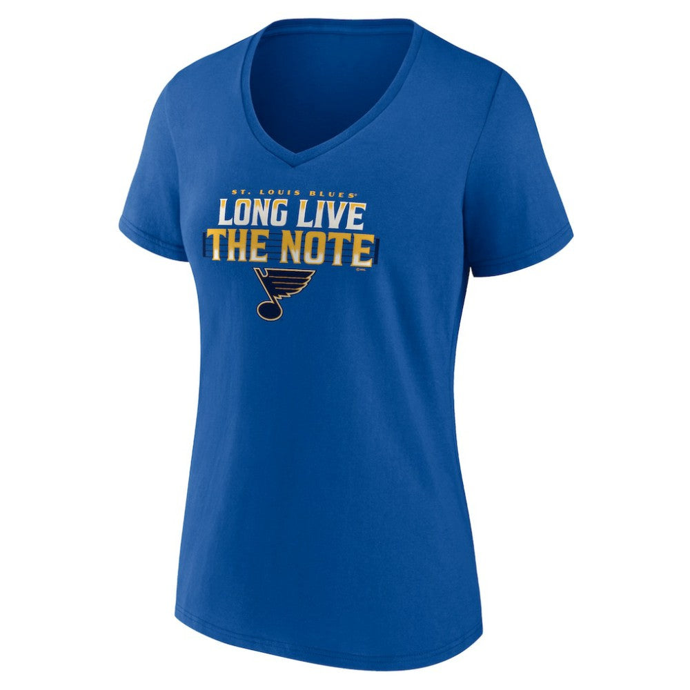NHL Blue St. Louis Blues Women's Shout Out V-Neck T-Shirt