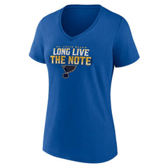 NHL Blue St. Louis Blues Women's Shout Out V-Neck T-Shirt