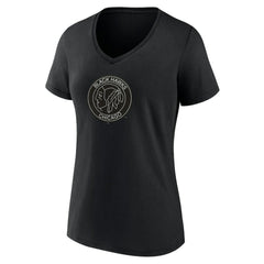 NHL Black Chicago Blackhawks Women's Alternate Logo V-Neck T-Shirt